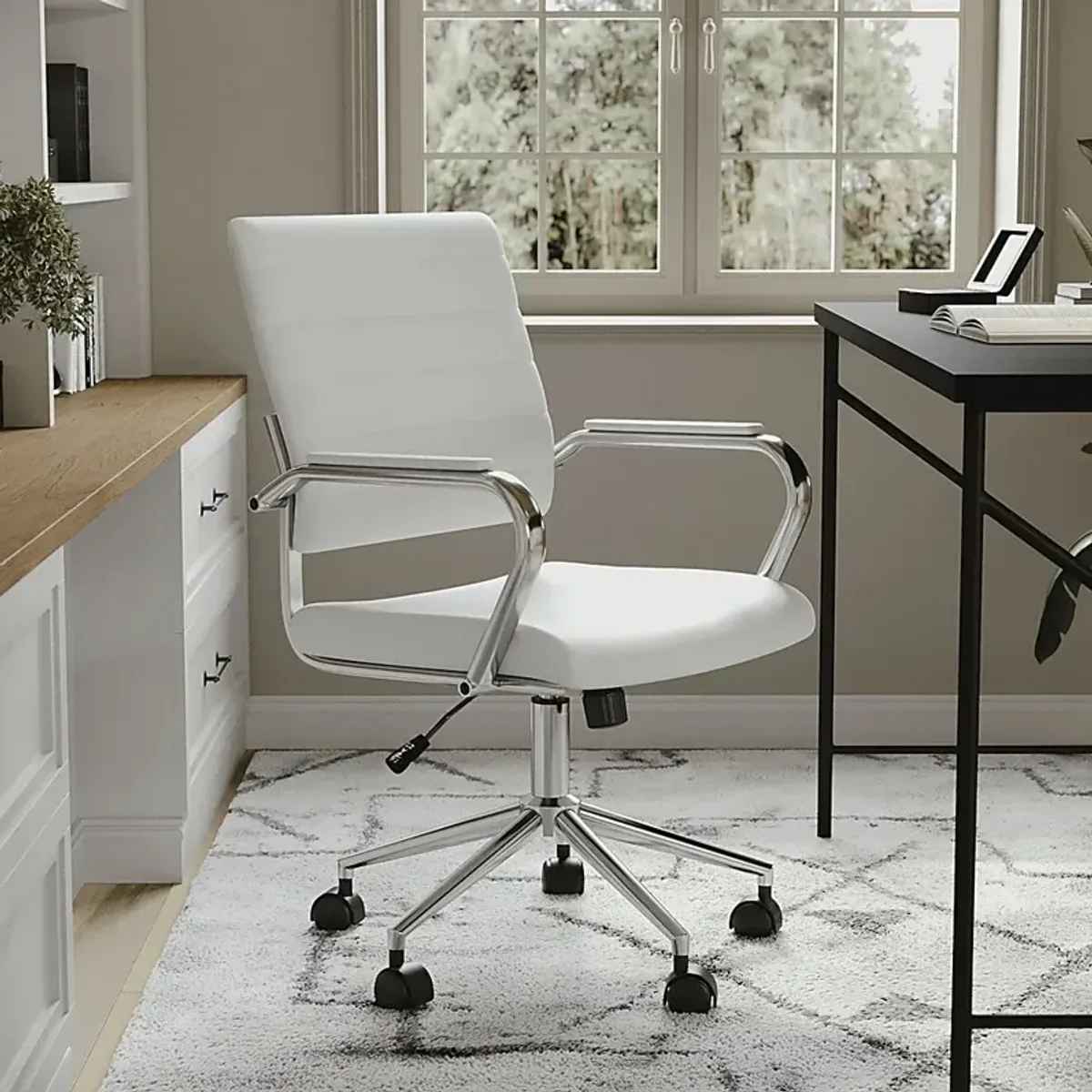 Bedner White Office Chair