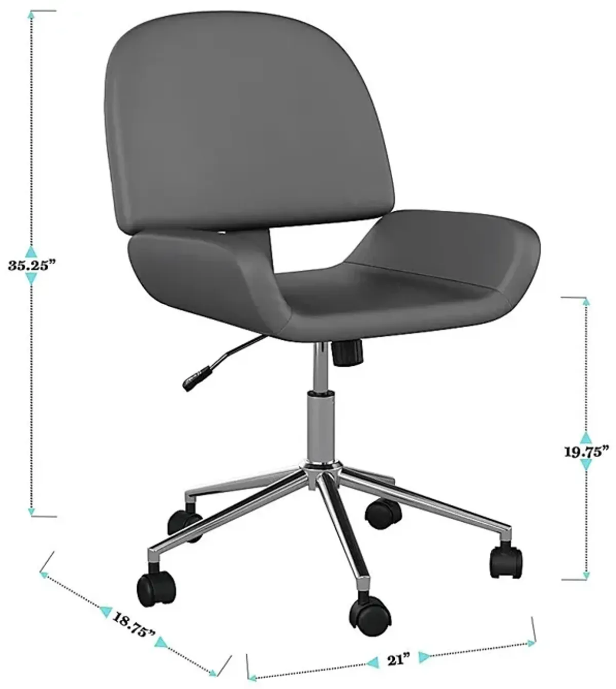 Emshoff Gray Office Chair