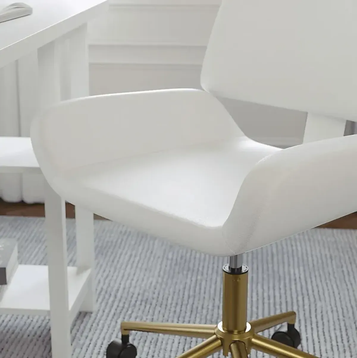 Emshoff White Office Chair