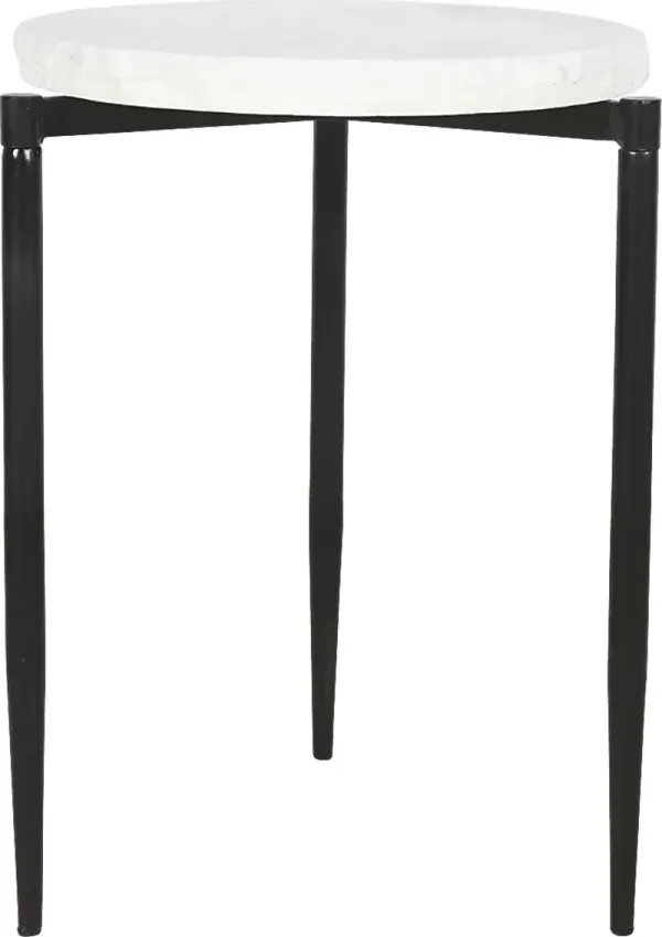 Randerson White Accent Table