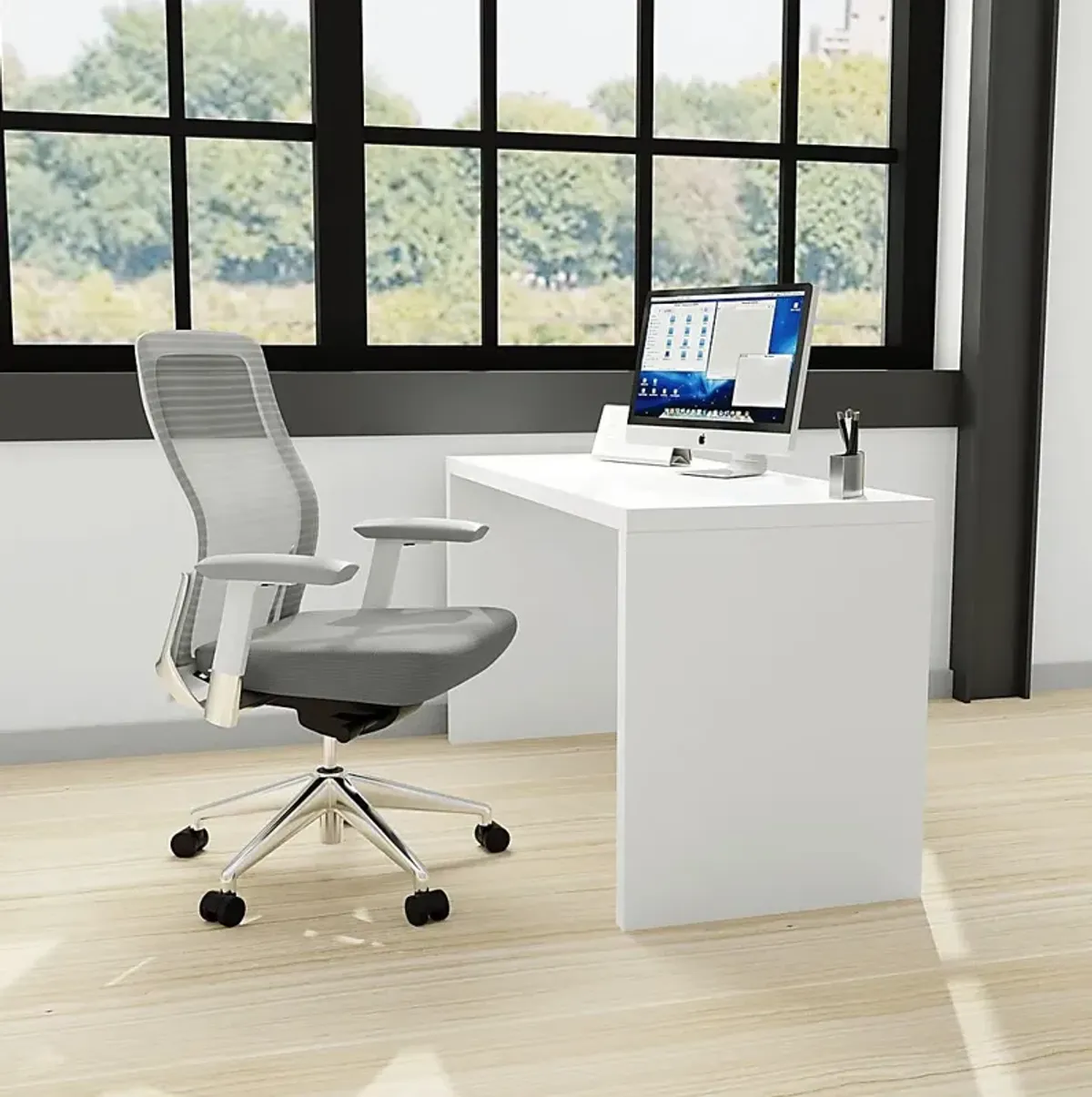 Chevae White Desk