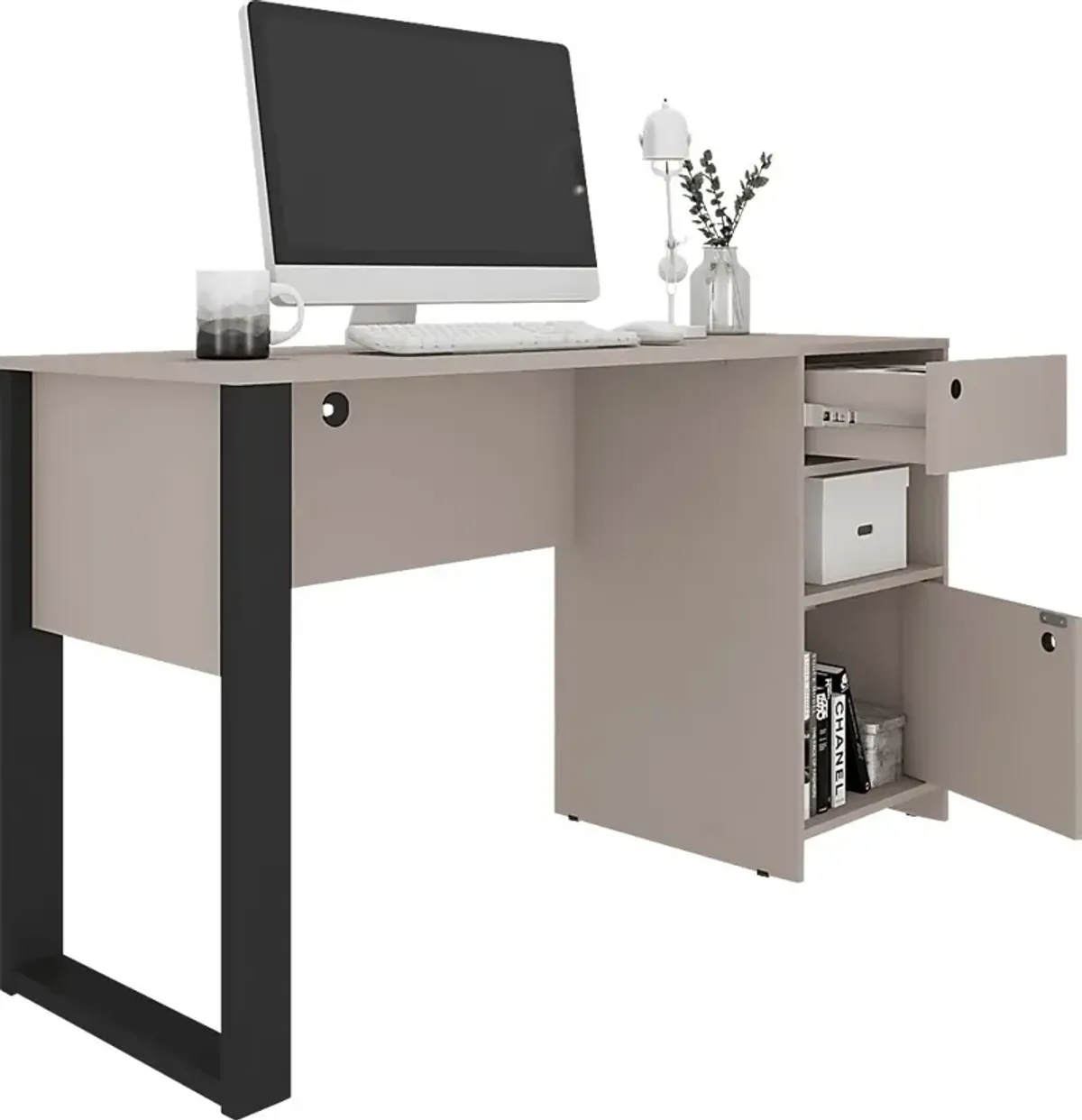 Bomoni Gray Writing Desk