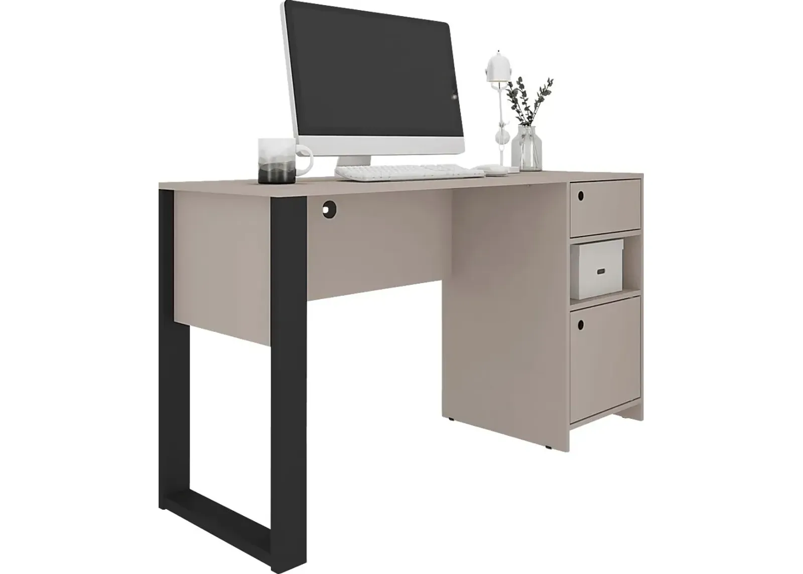 Bomoni Gray Writing Desk