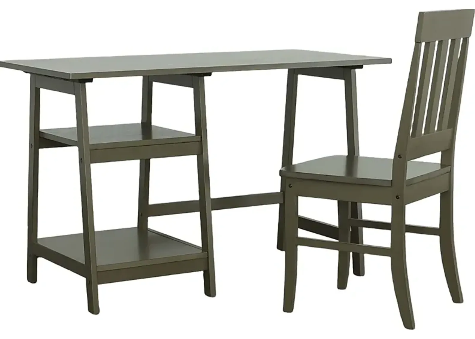 Armentrout Gray Desk with Chair