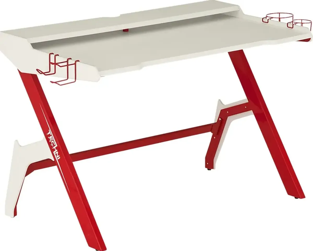 Russuo Red/White Gaming Desk