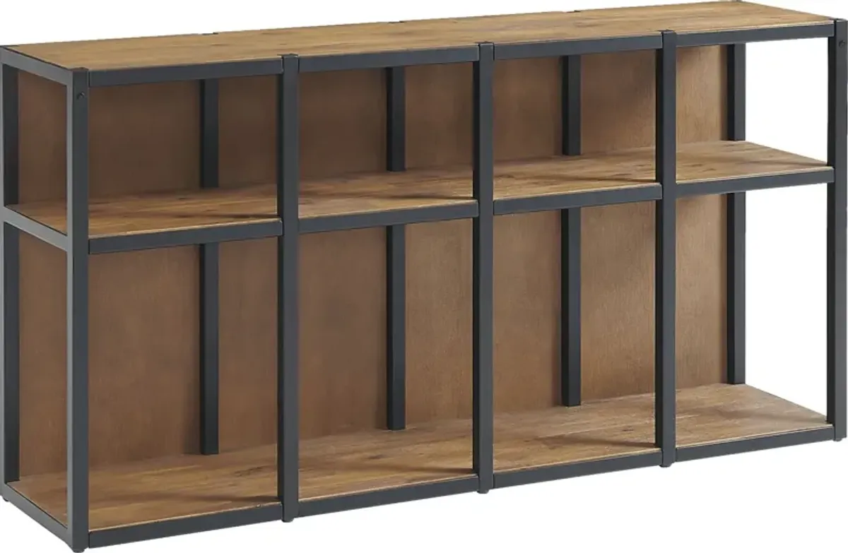 Churrea Brown L Desk with Storage