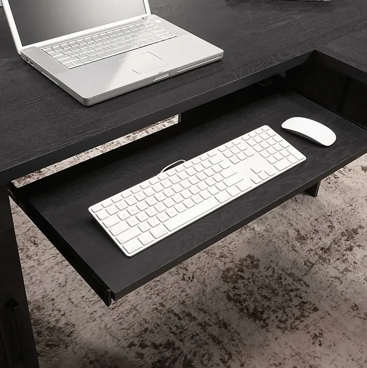 Drogheda Black L-Desk