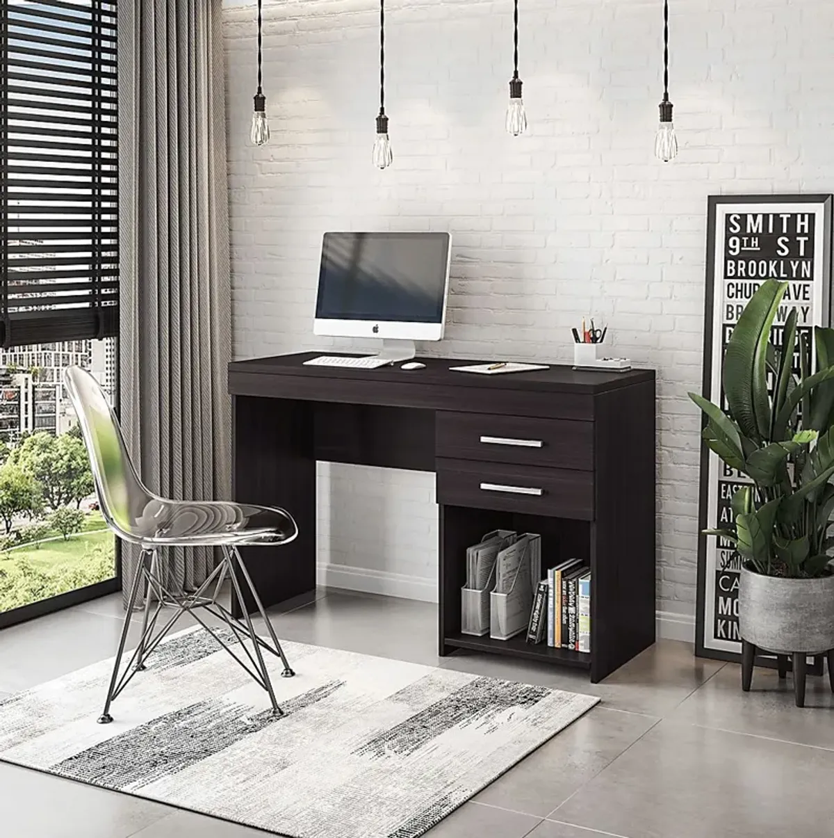 Sanoye Brown Desk