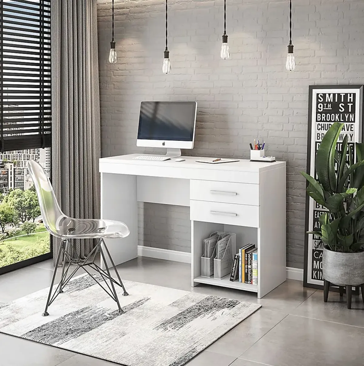 Sanoye White Desk