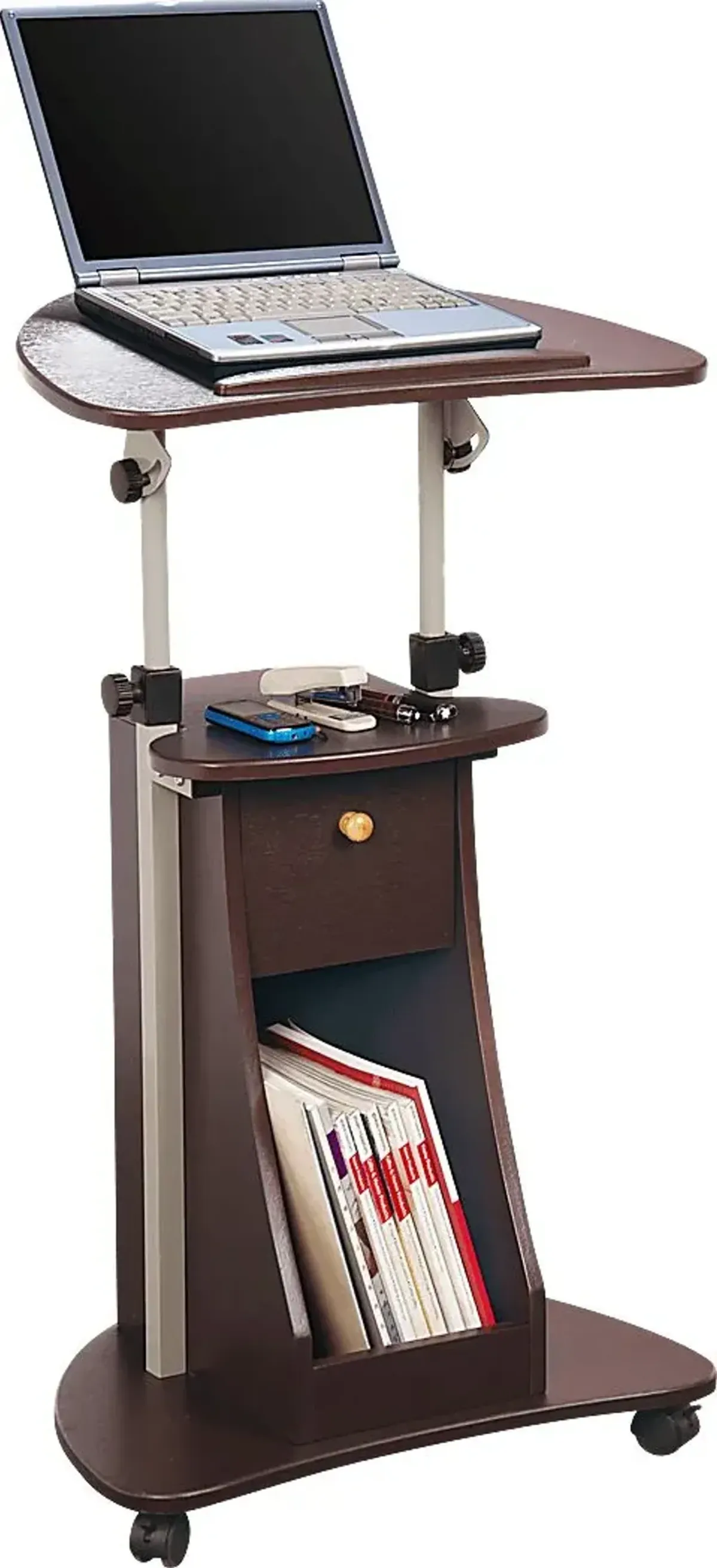 Liotre Brown Laptop Cart
