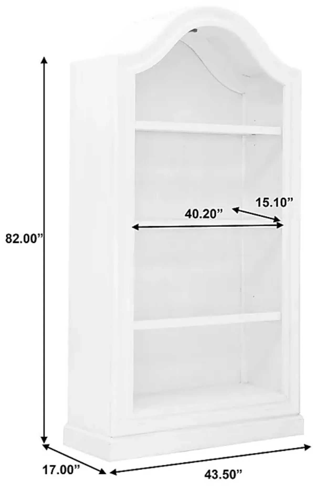 Varsovie White Bookcase