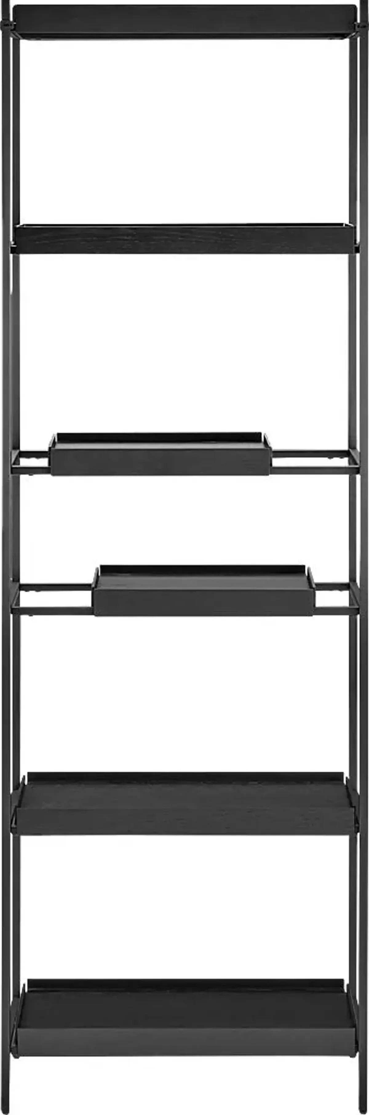 Leopardcast I Black Bookcase