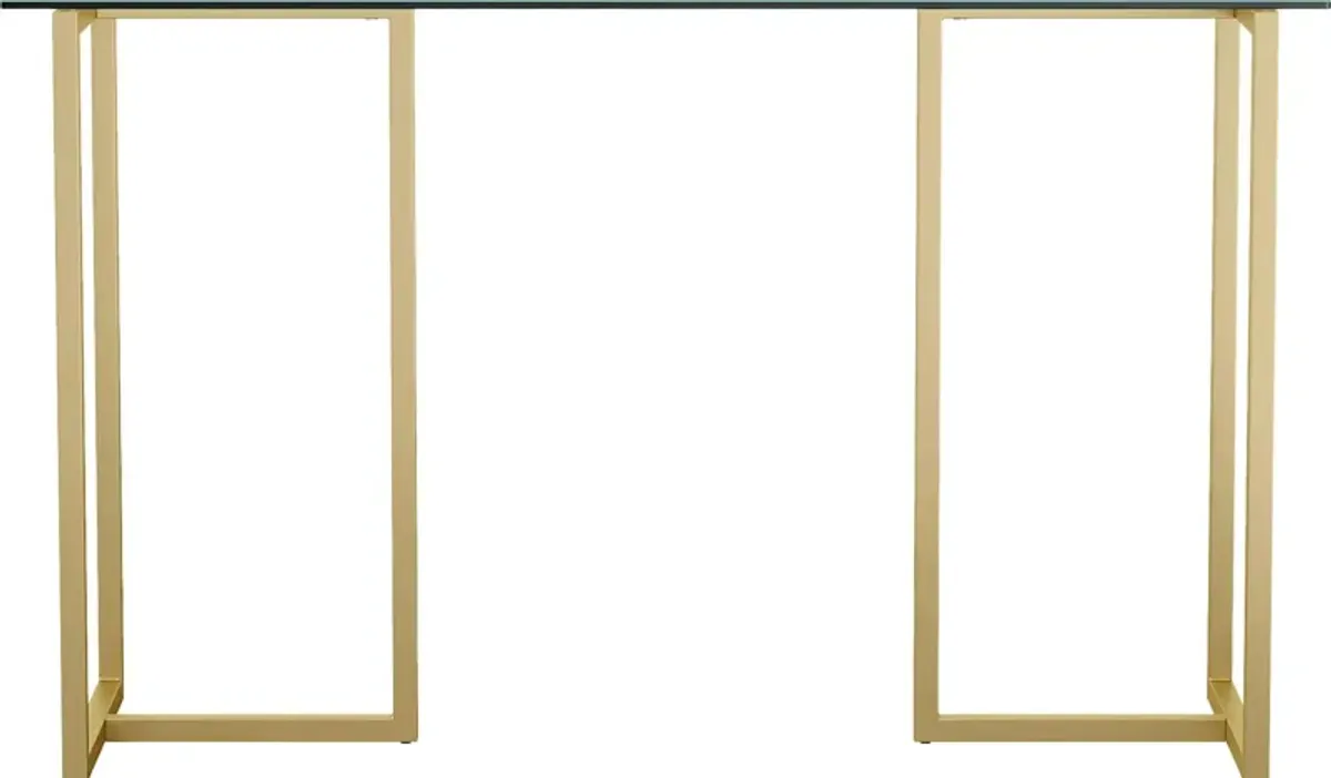 Beaufain Brass Office Table