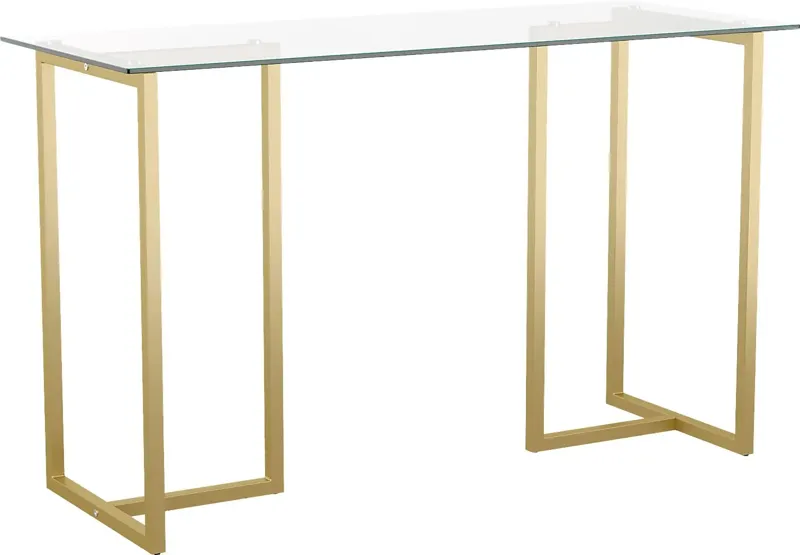 Beaufain Brass Office Table