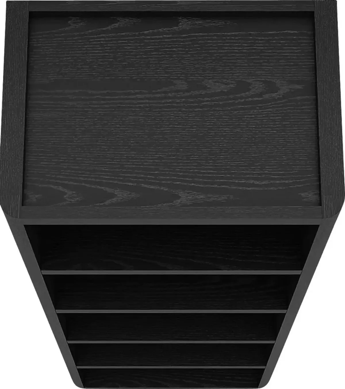 Shadebooks I Black Bookcase