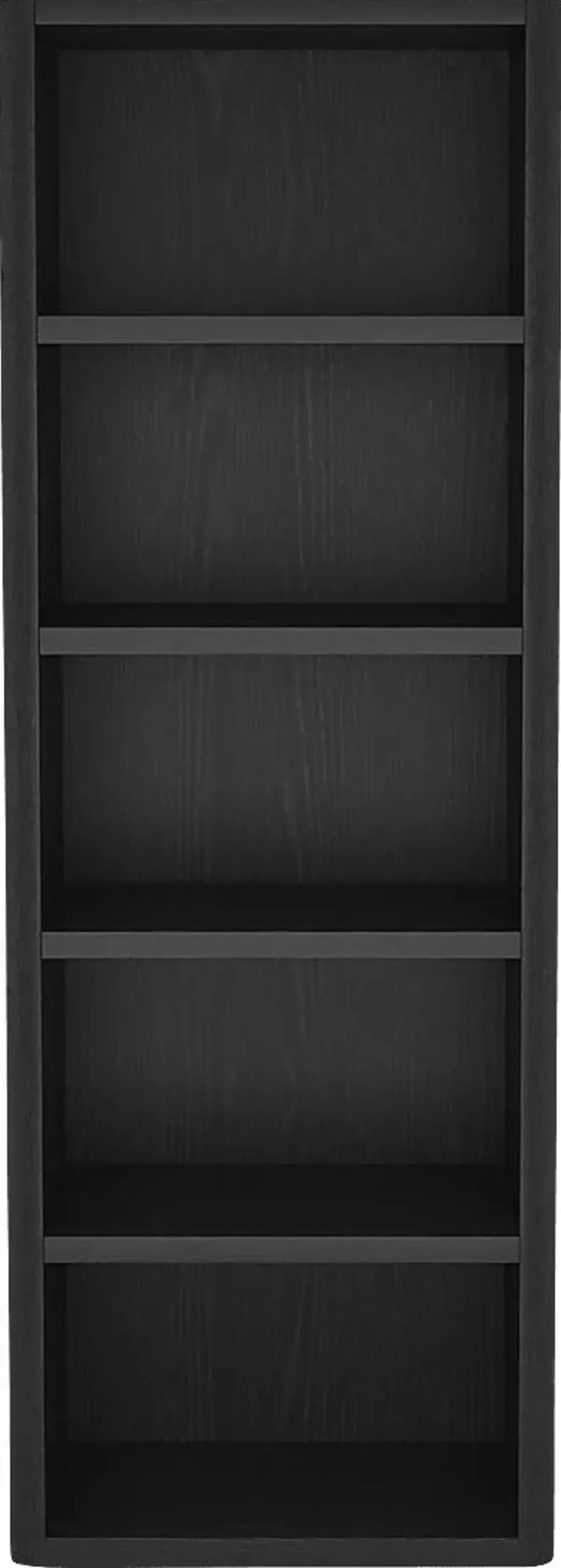 Shadebooks I Black Bookcase
