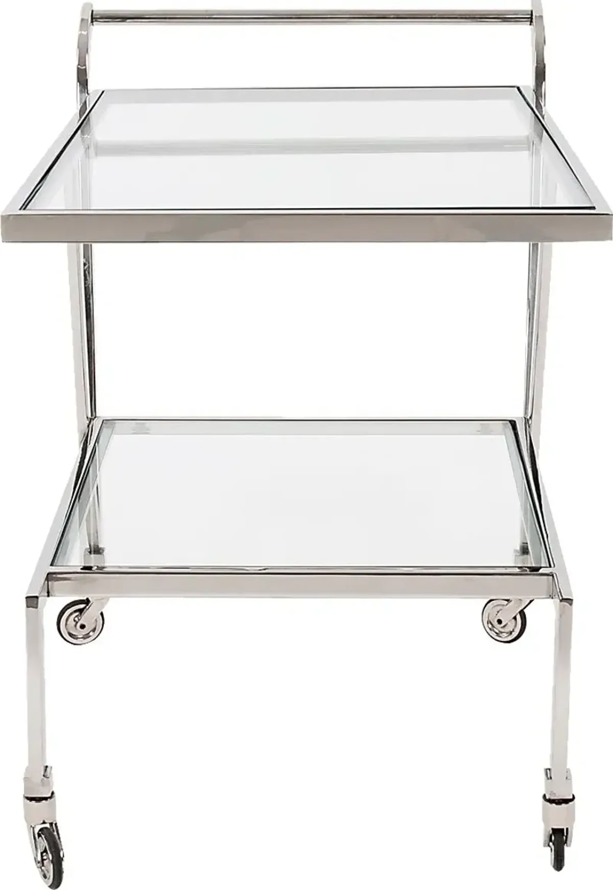 Flowertuft Gray Bar Cart