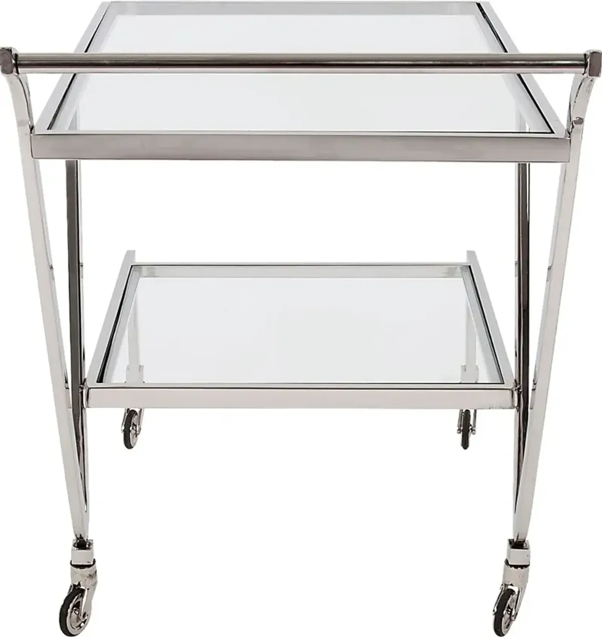 Flowertuft Gray Bar Cart