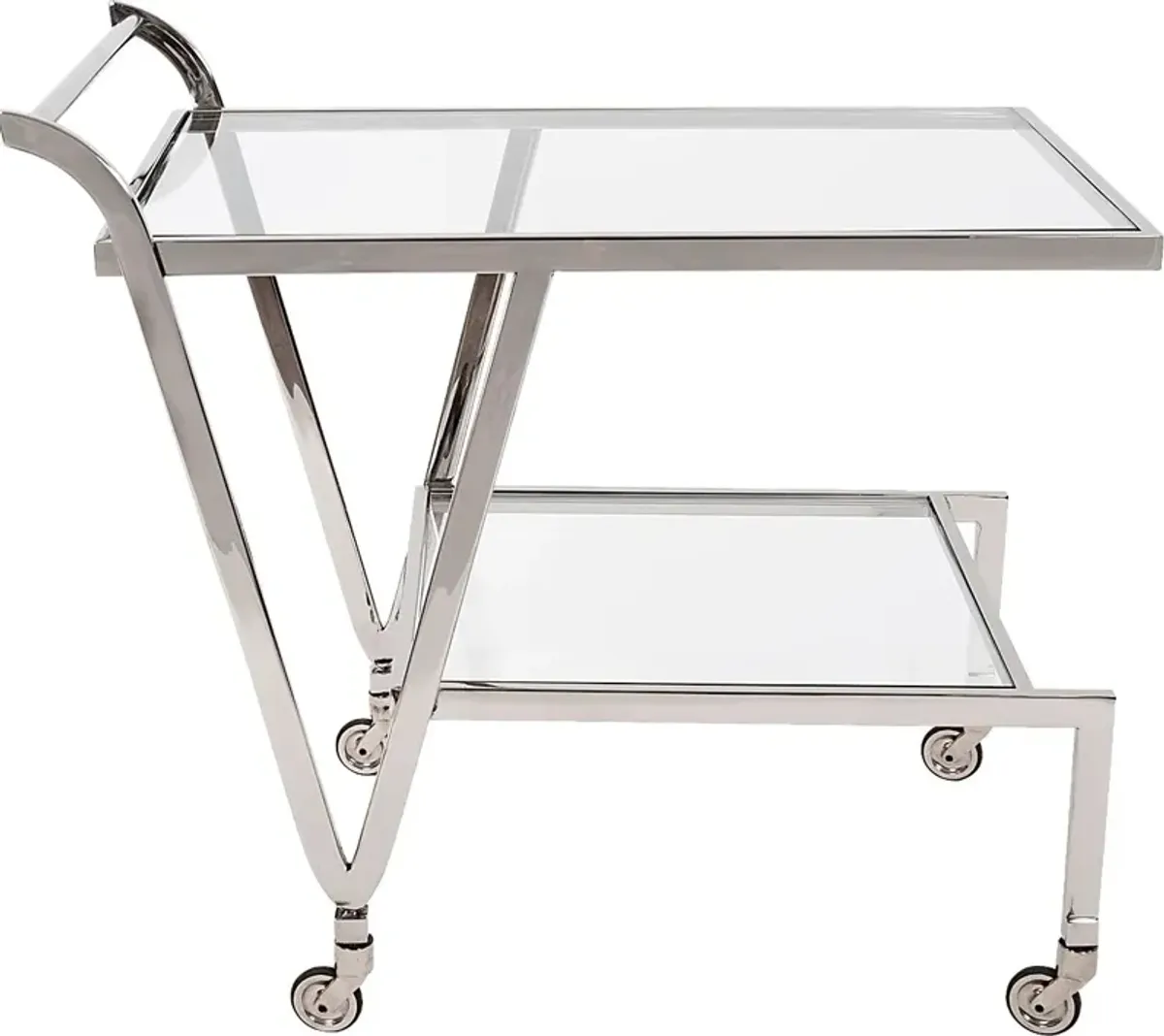 Flowertuft Gray Bar Cart