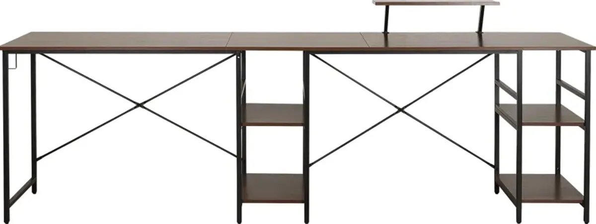 Kinigar Walnut Storage Desk