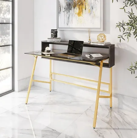 Pacmiota Gold Writing Desk
