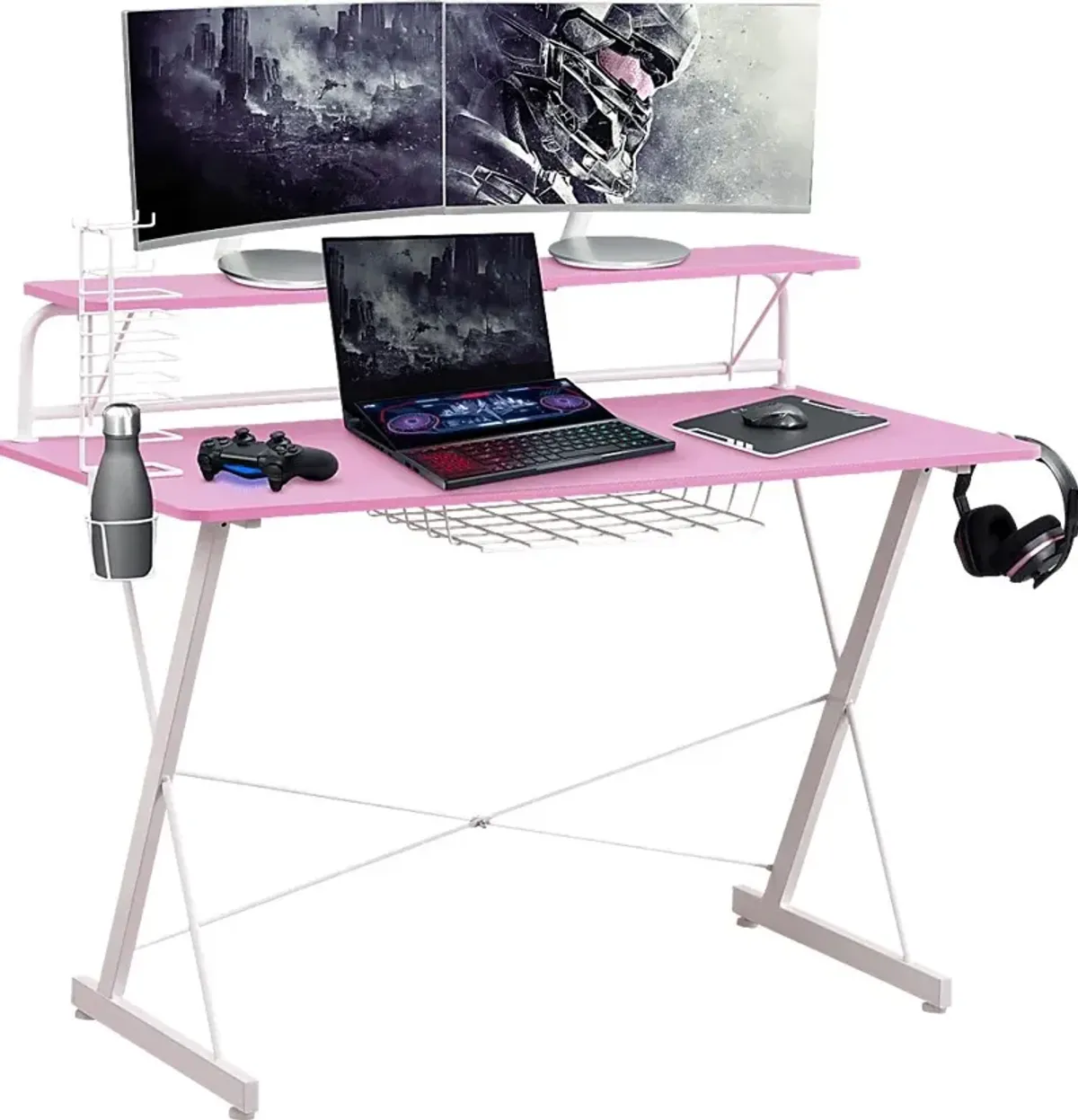 Eatoheim Pink PC Gaming Desk