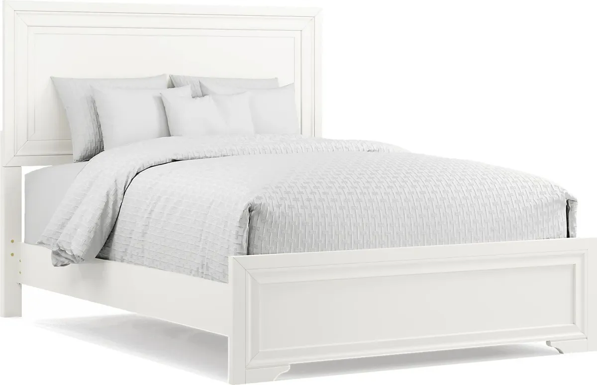 Belcourt White 7 Pc Queen Panel Bedroom