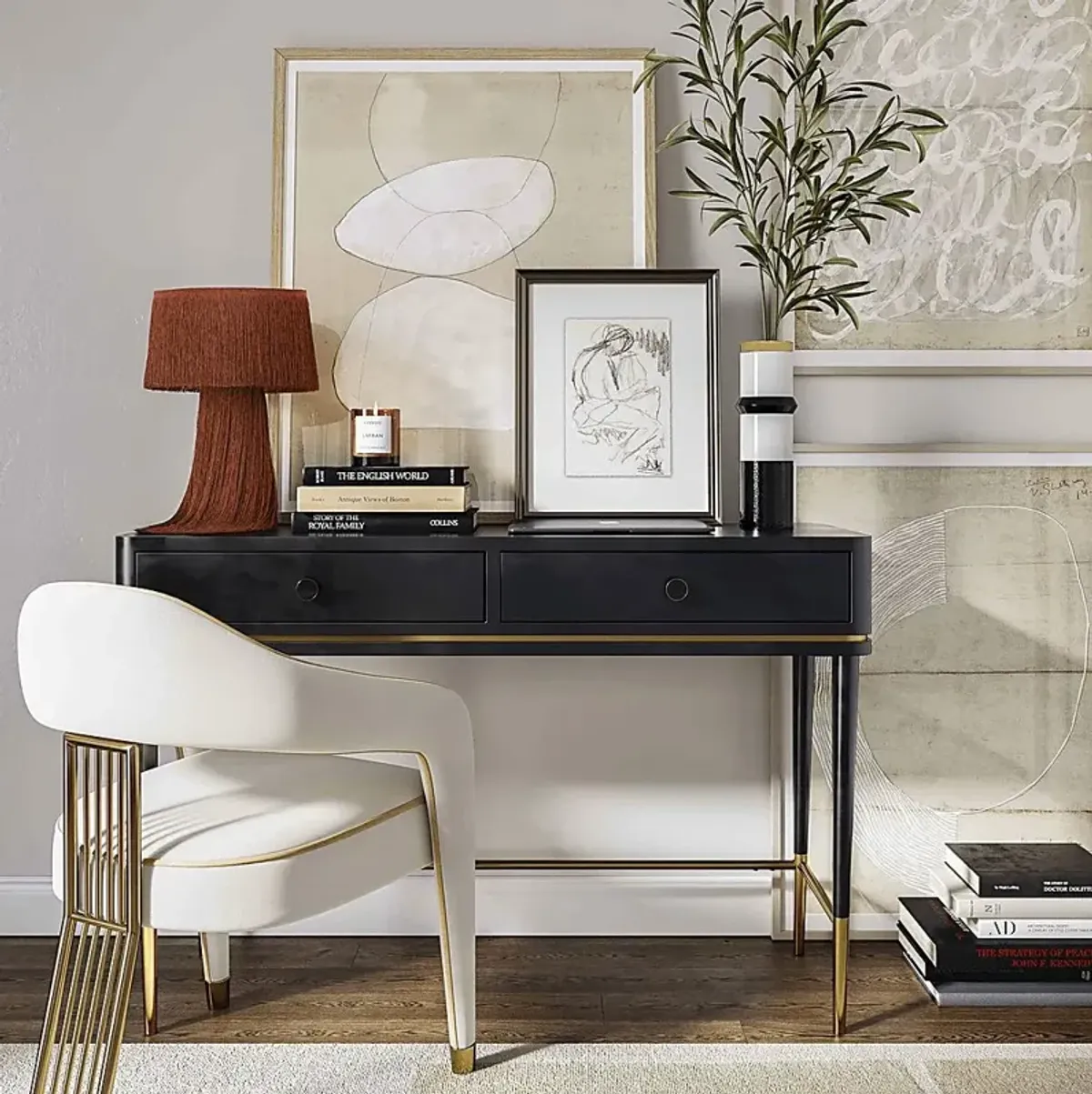 Vandam Black Desk