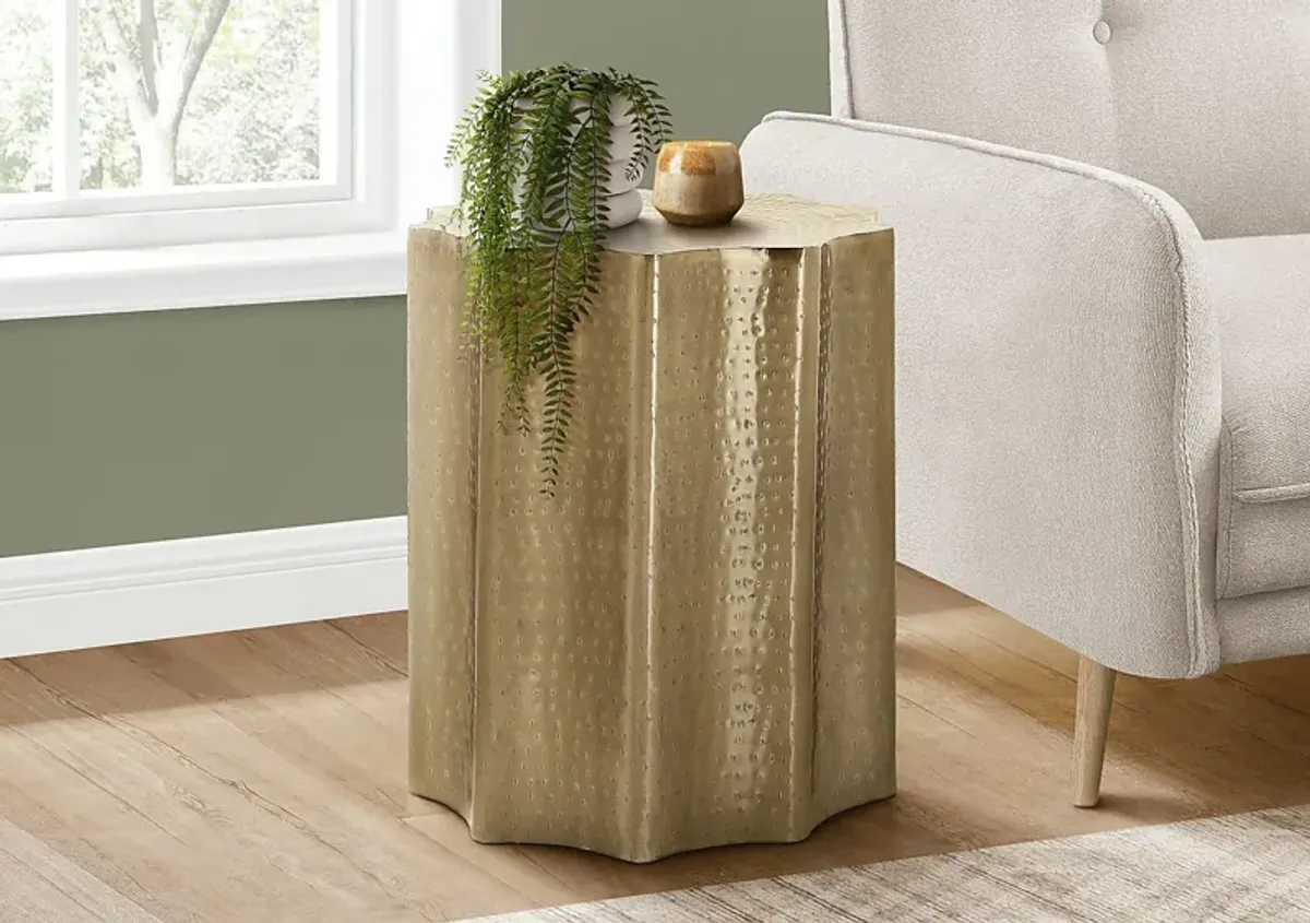 Zimmerlee Gold Accent Table