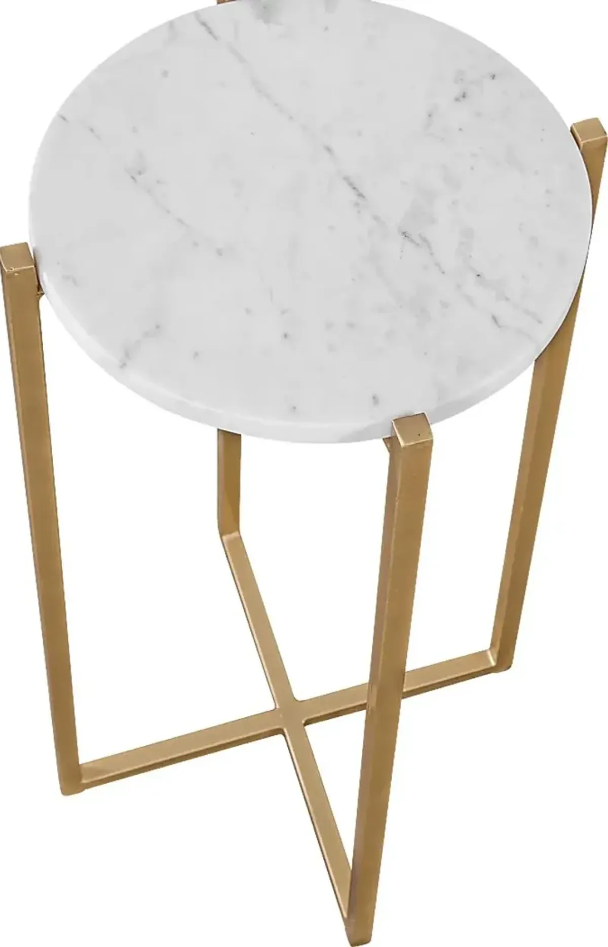 Bufkin White Accent Table