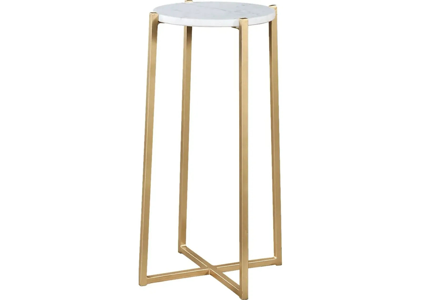 Bufkin White Accent Table