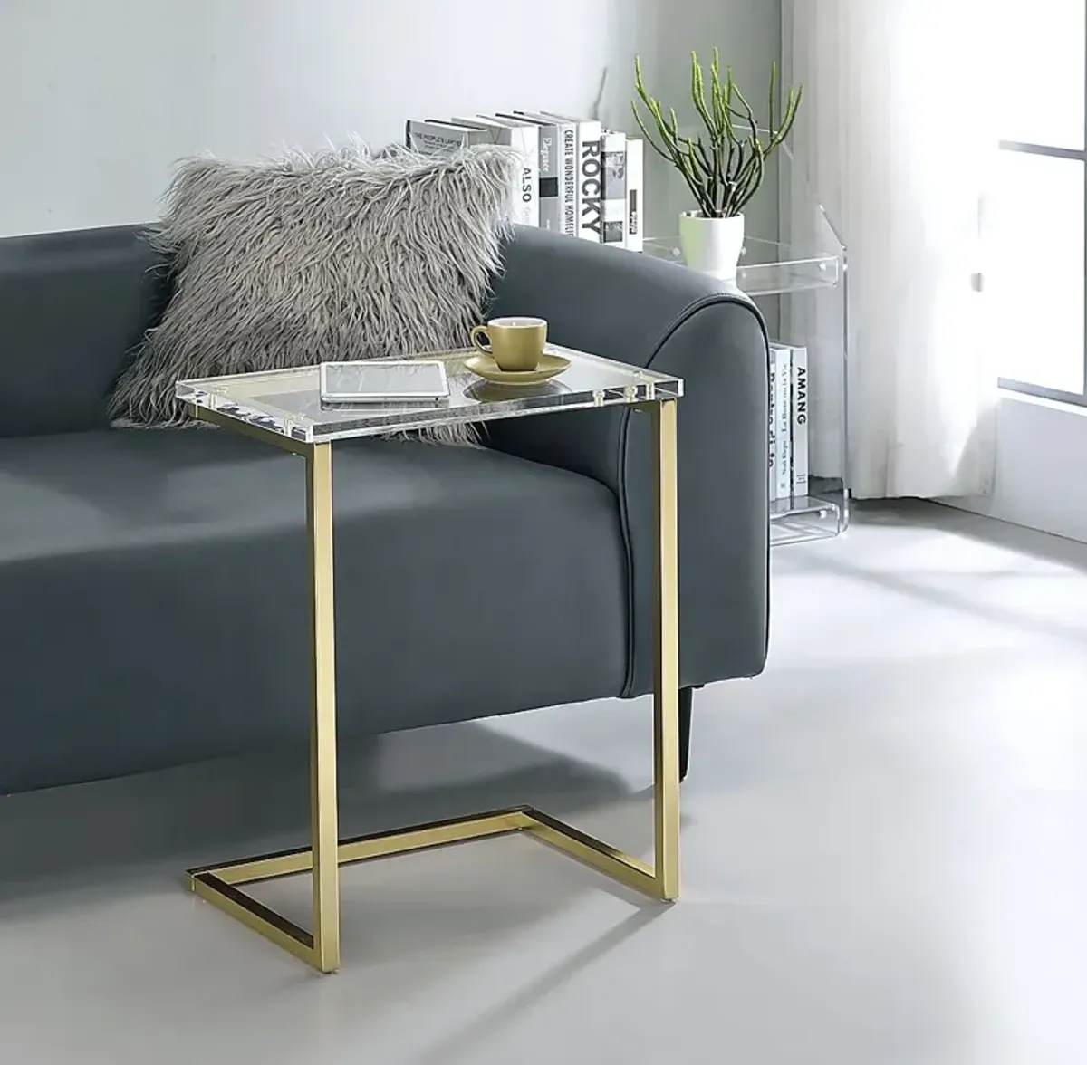 Carolann Clear Accent Table