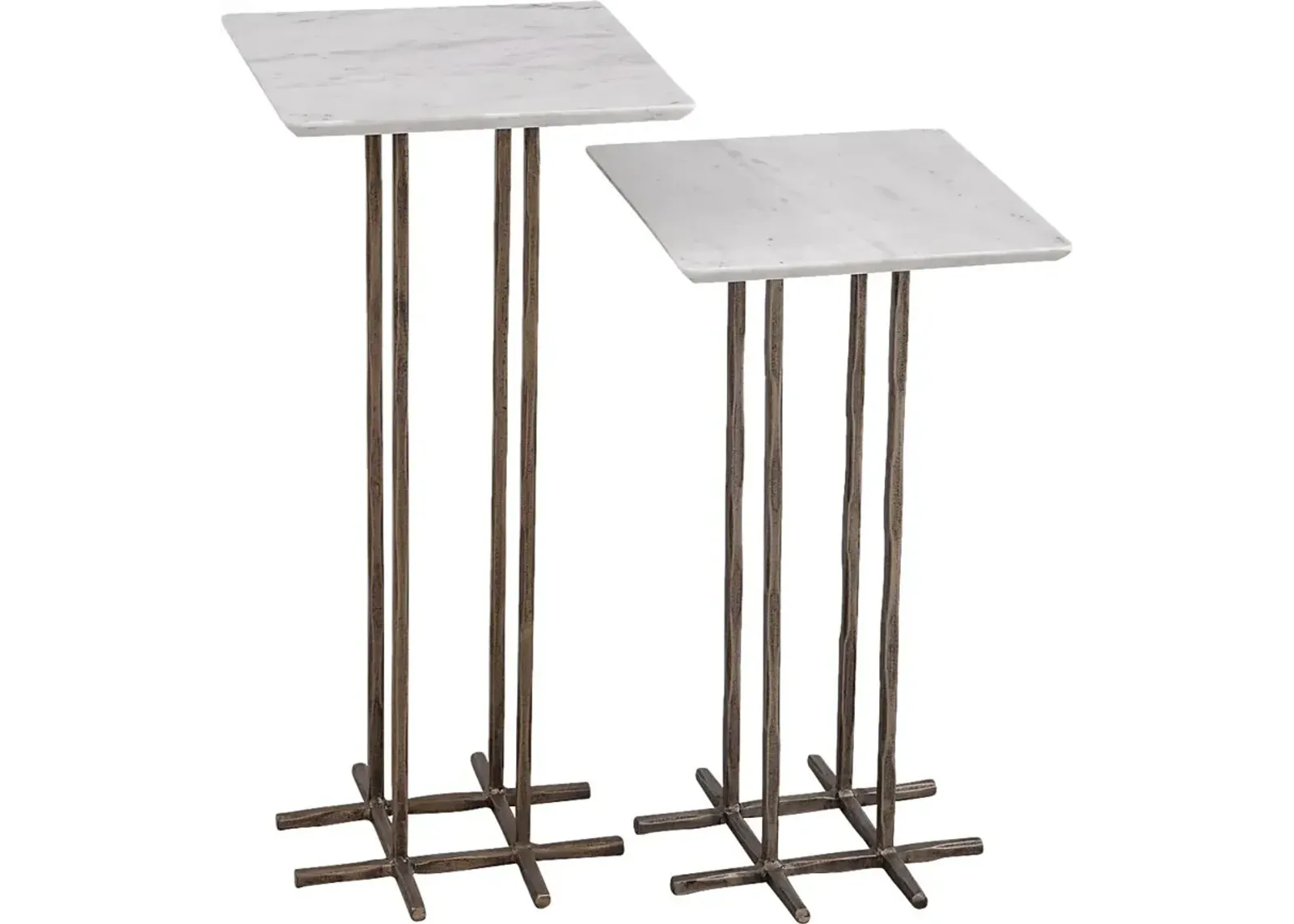 Melqua White Accent Table, Set of 2