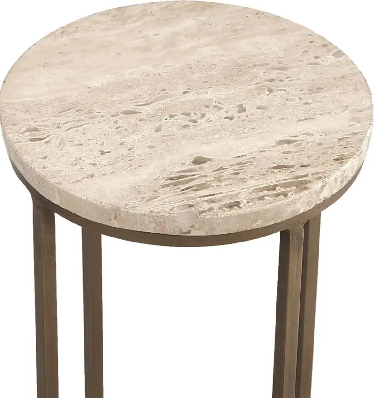 Preschern Brass Accent Table