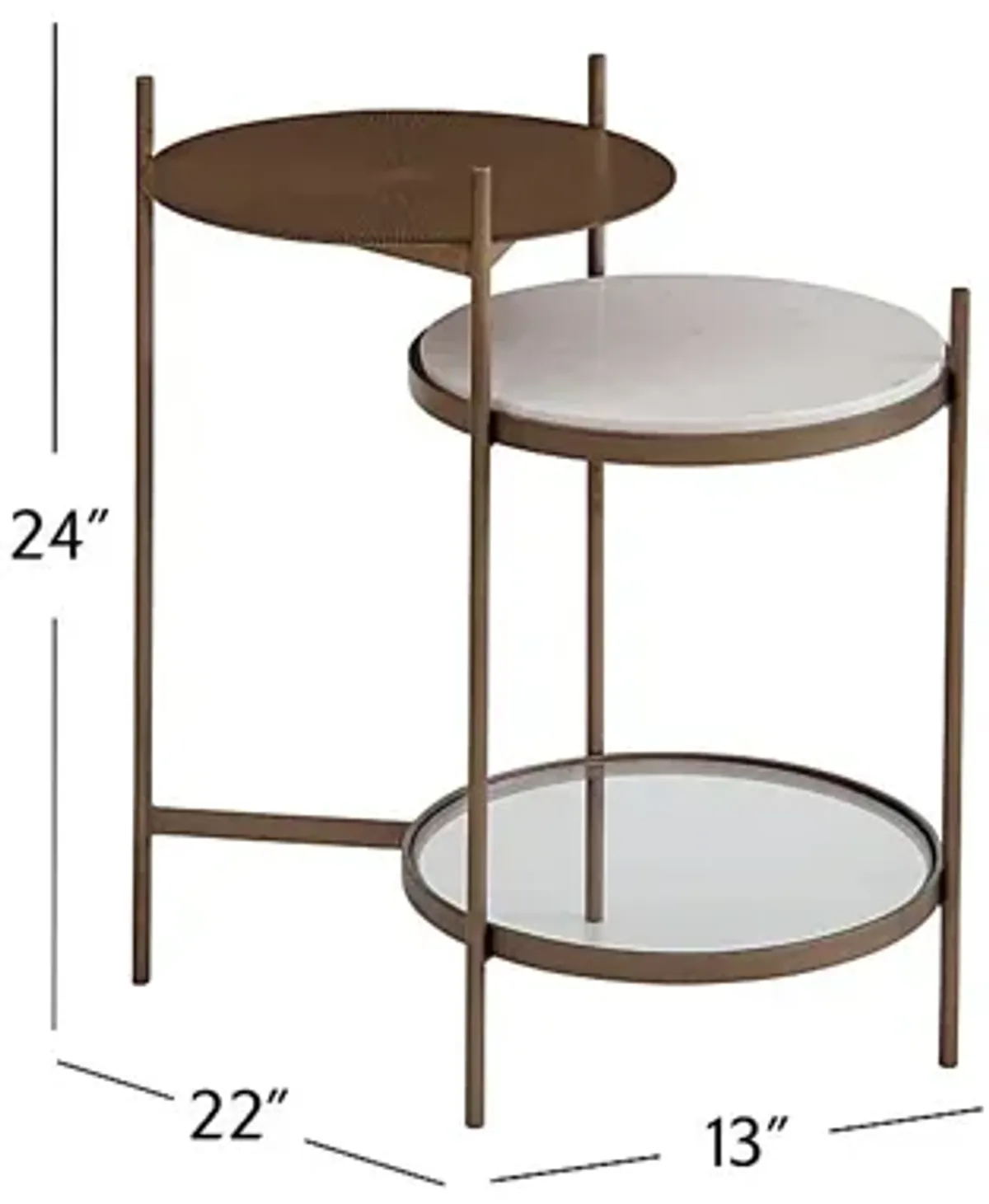 Santiam Gold Accent Table