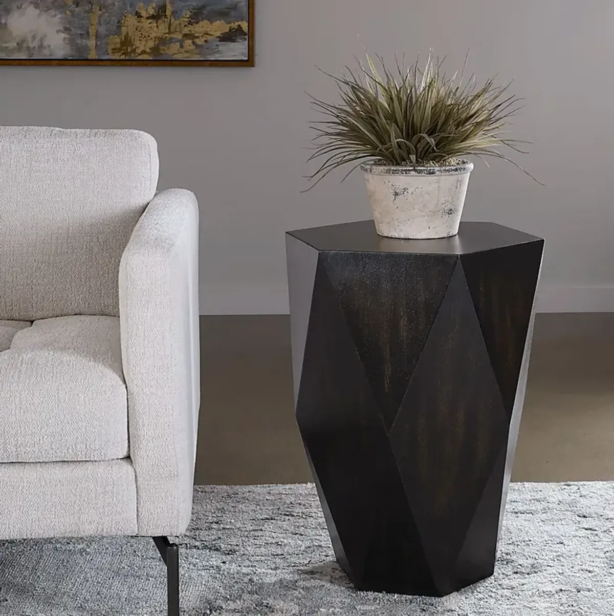 Scioto Black Accent Table