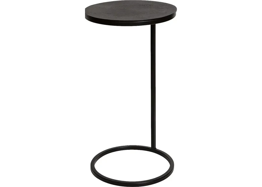 Navika Black Accent Table