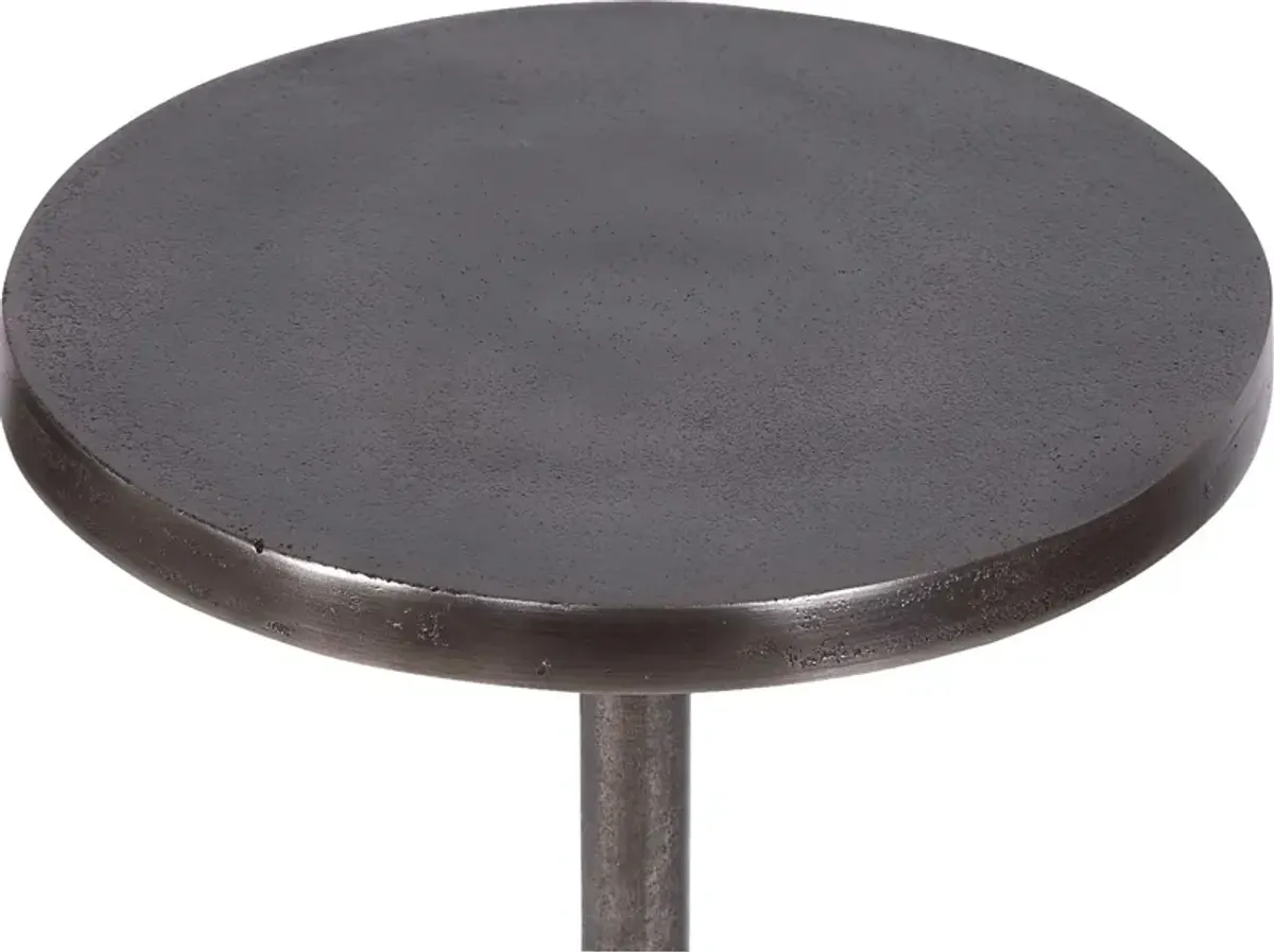 Lilnez Silver Accent Table