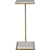 Duschka White Accent Table