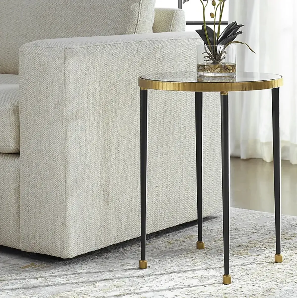 Fako Black Accent Table