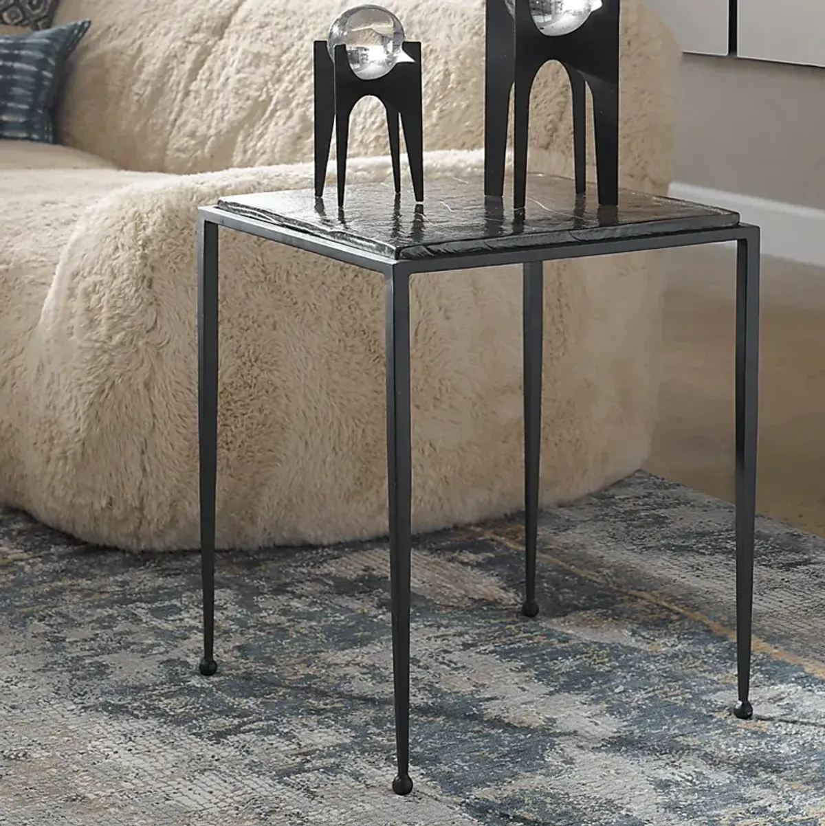 Kount Black Accent Table