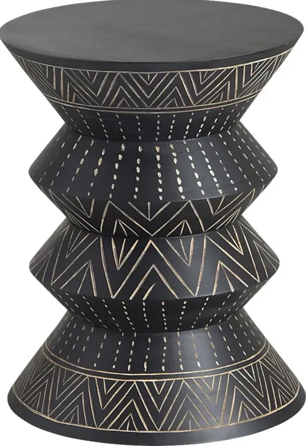 Marquesas Black Accent Table