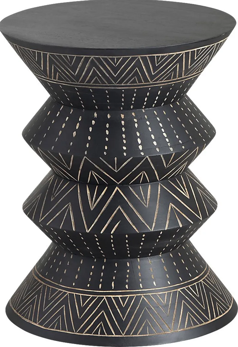 Marquesas Black Accent Table