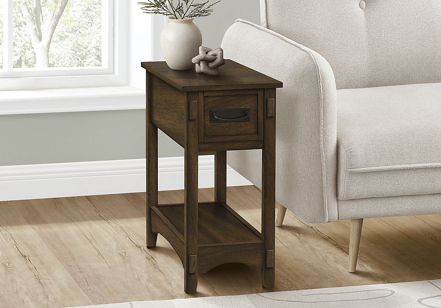 Yonview Walnut Accent Table