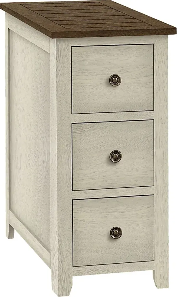 Willaura White Accent Table