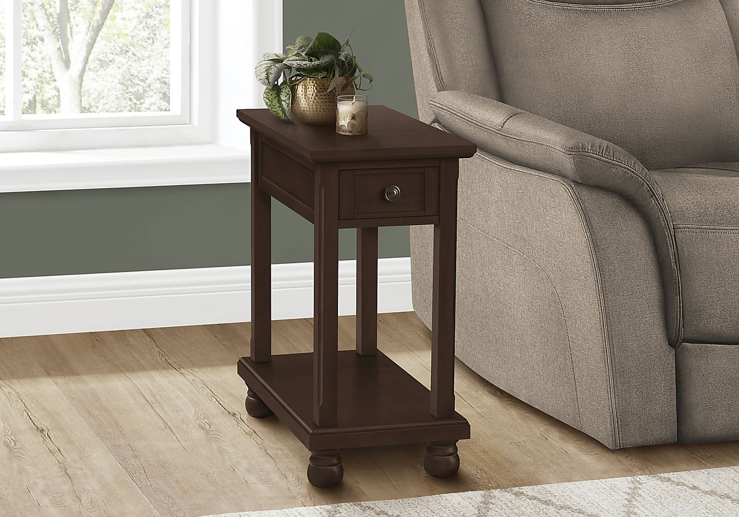 Waxmyrtle Espresso Accent Table