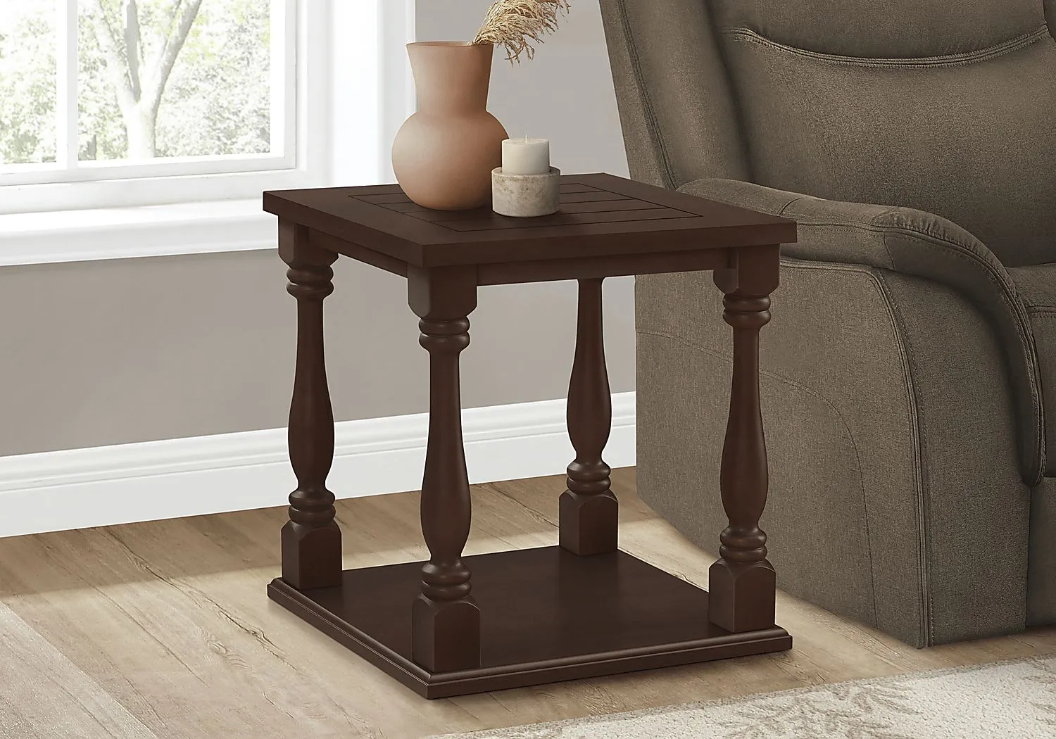 Bloxham Espresso Accent Table