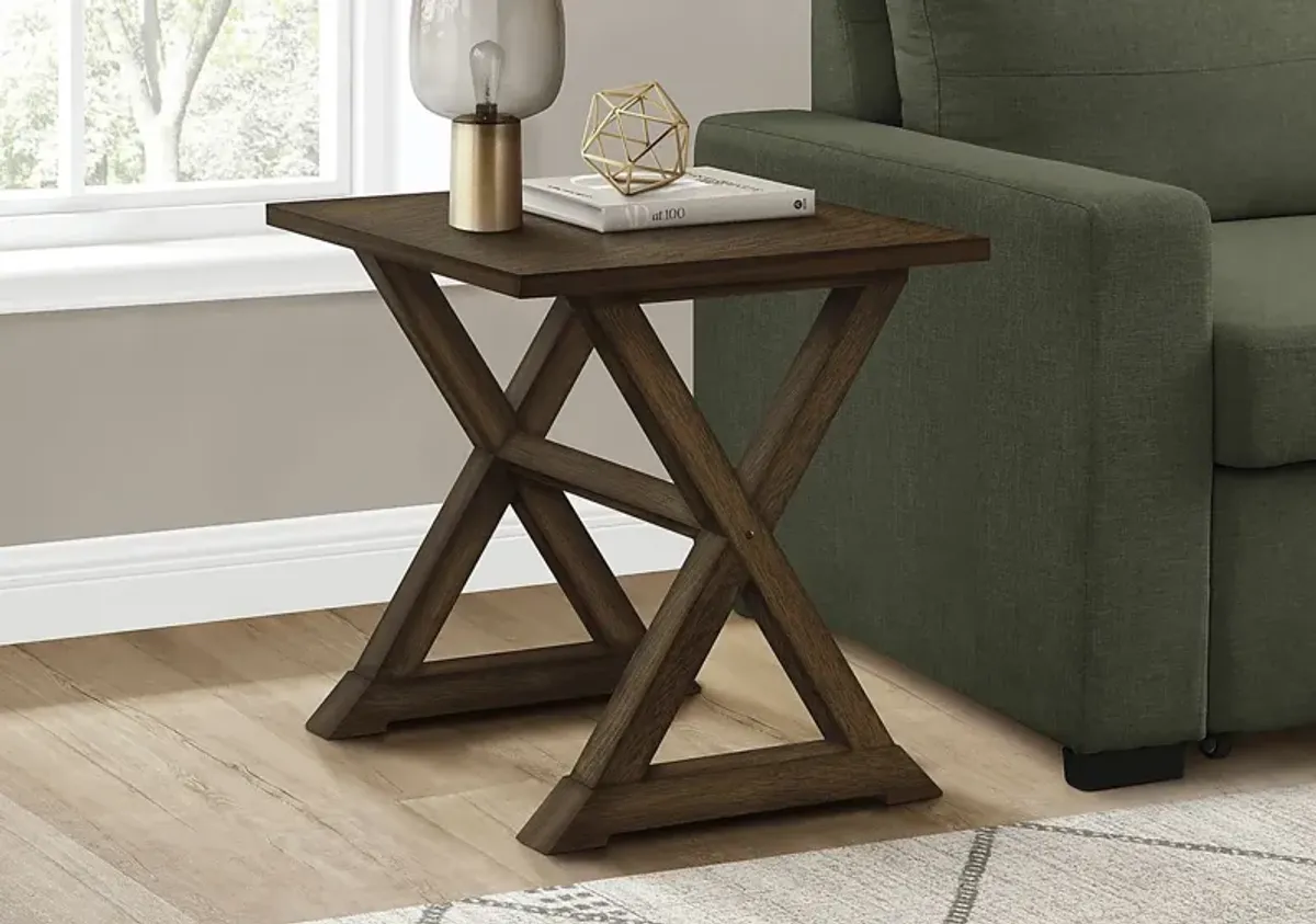 Vinnedge Walnut Accent Table