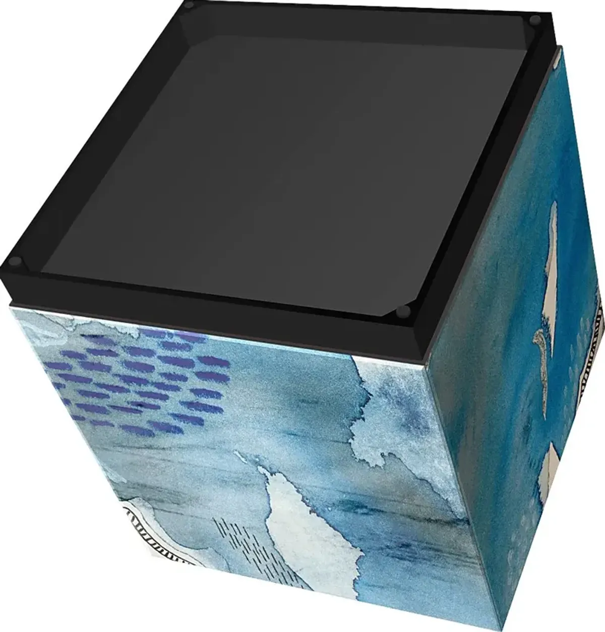 Balok Blue Accent Table