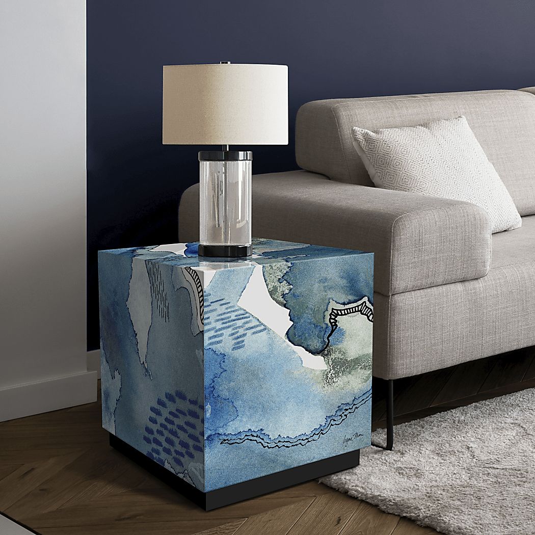 Balok Blue Accent Table